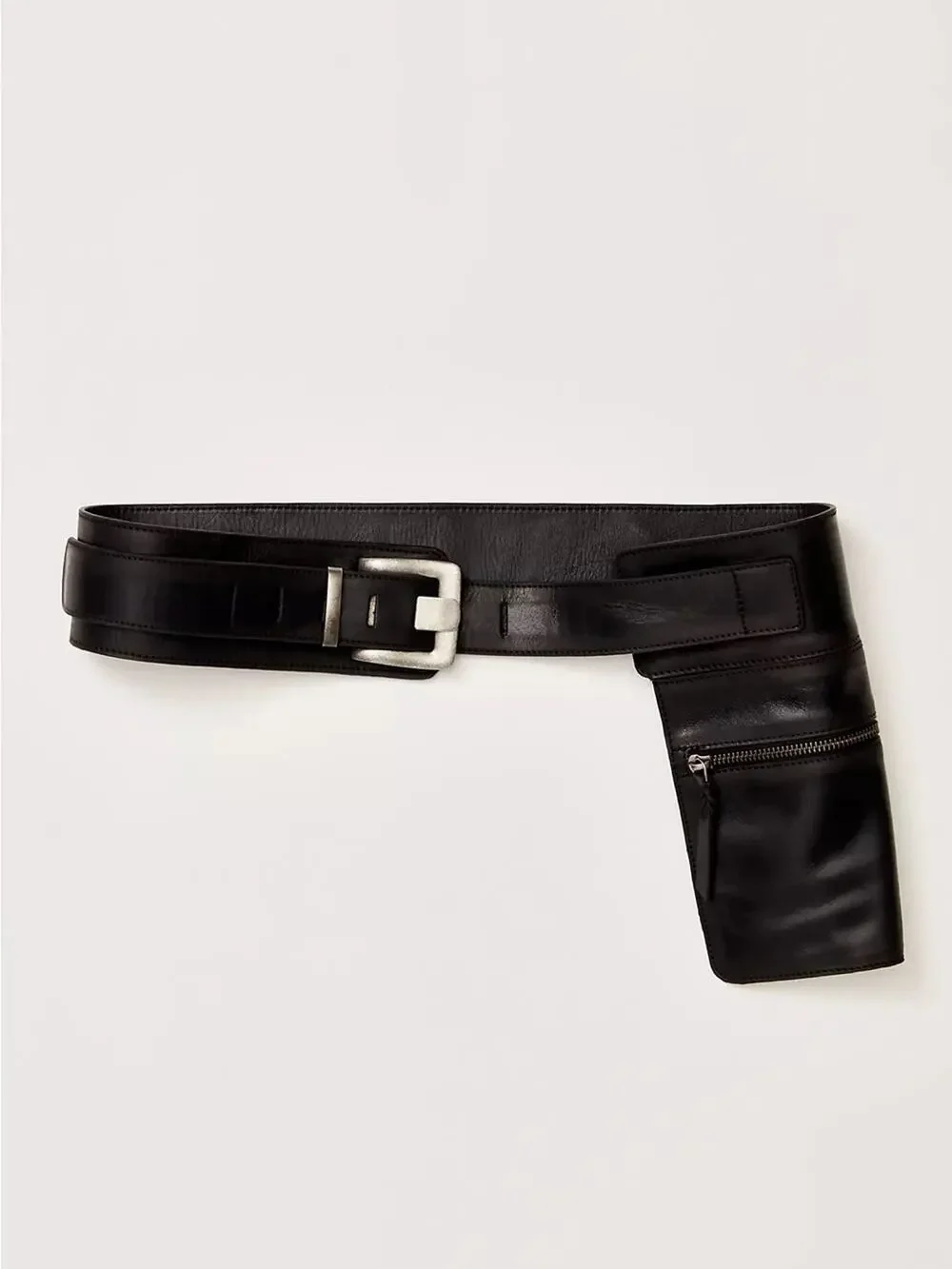 Free People Billie Leather Pocket Belt